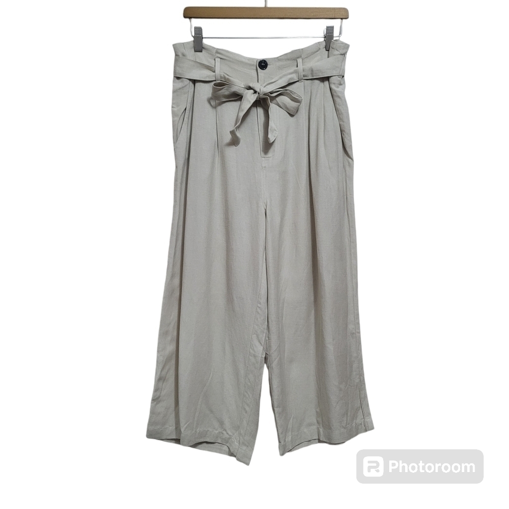 Only Onlaminta-Viva Life High Waist Wide Leg PB Culotte Pants Size L